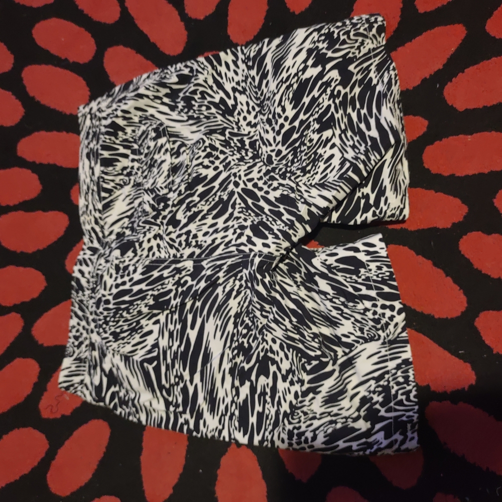 Onia Men's Swim Trunks - Black and White Pattern
